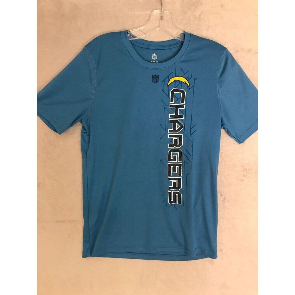 NFL Los Angeles Chargers T-Shirt Kids XL Blue Short Sleeve Performance Graphic